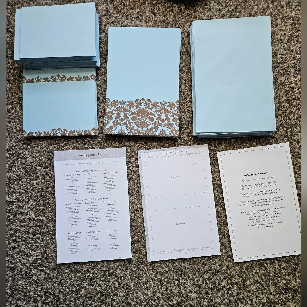Printable Stationary Wedding Party Invitation Kit